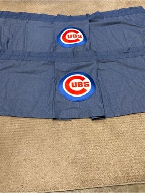 Genuine Merchandise Cubs Navy Blue Valance with Red & White Logos